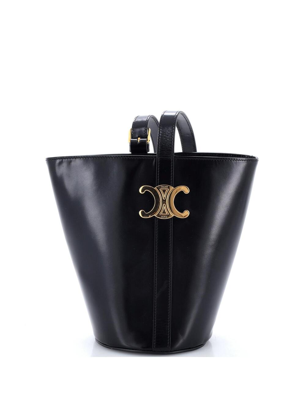 Celine Triomphe Bucket Bag Shiny #294893C13B